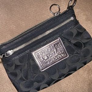 Black Coach Wristlet